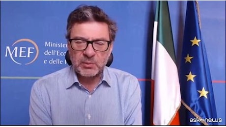 Manovra, Giorgetti: persone fisiche e imprese non hanno da temere