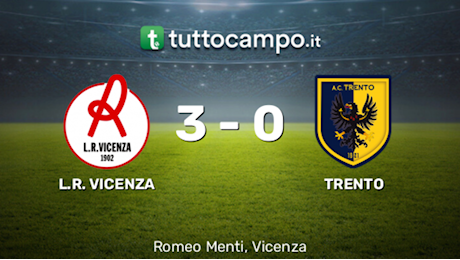 Serie C girone A. Il Trento cade a Vicenza battuto 3-0