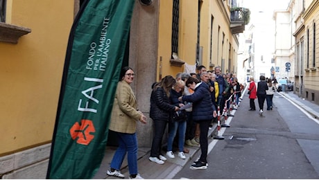 Giornate Fai d’Autunno con il botto. Tutti in coda per i tesori milanesi. Palazzo Cusani e la Rai superstar