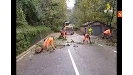 Maltempo Toscana, interventi Anas per riaprire strade interrotte per frane e allagamenti