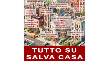 Decreto Salva Casa in Liguria: nuove tolleranze costruttive e sanatoria semplificata direttamente applicabili