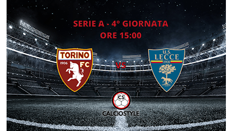 Torino-Lecce, le formazioni ufficiali: Rebic dal 1′