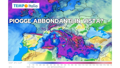 Meteo prossimi 10 giorni: dove pioverà di più