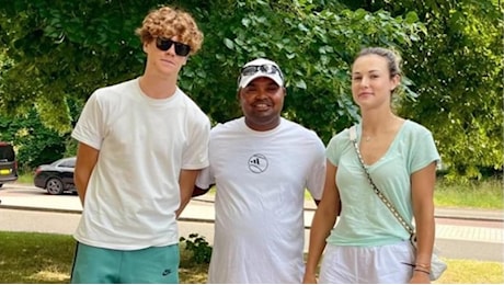 Jannik Sinner e Anna Kalinskaya, a Wimbledon la prima foto insieme