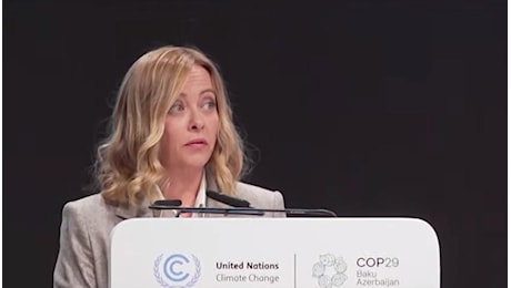 Meloni alla Cop29 a Baku: “L’Italia in prima linea sulla fusione nucleare. Difendo la natura ma con l’uomo al centro”