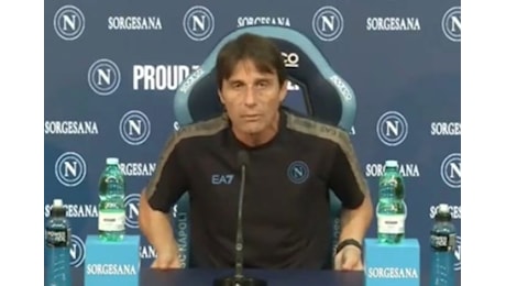 VIDEO SSCN - Lazio-Napoli, Antonio Conte risponde alla domanda di Antonio Petrazzuolo: Ci vuole pazienza, io penso solo al lavoro