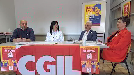 Sanità e lavoro: la Cgil fa il punto della situazione presenta i referendum