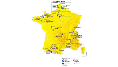 Presentato il percorso del Tour de France 2025 (tutte le tappe)