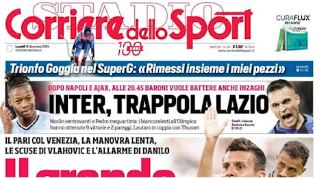 Juve e Motta contestati, l'apertura del Corriere dello Sport : Il grande freddo