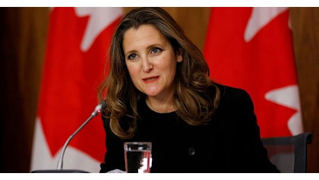 Canada, si dimette la vice premier Chrystia Freeland: «Disaccordi con Trudeau sui dazi di Trump»