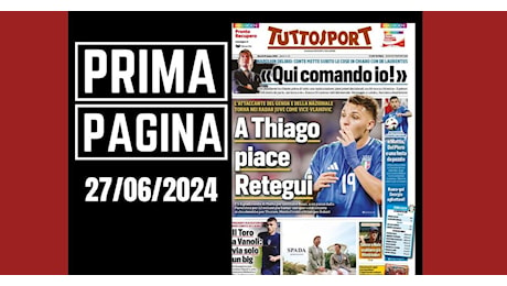 Prima pagina Tuttosport: “Napoli, da Conte frecciata a Ibrahimovic”