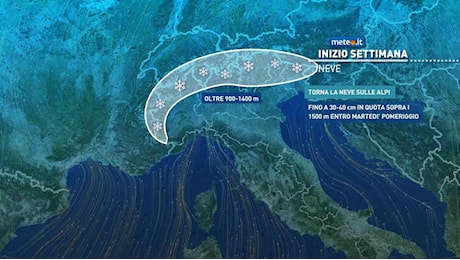 Meteo: Epifania con neve e piogge da un parte e clima molto mite dall'altra. I dettagli