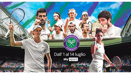 Wimbledon 2024 &#55356;� Esclusiva Live Sky Tennis e NOW con 10 canali in diretta (1 - 14 Luglio)