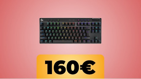 La tastiera Logitech G PRO X TKL LIGHTSPEED è al prezzo più basso di sempre su Amazon