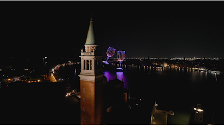 Venezia, show di droni per la Festa del Redentore