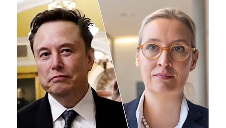 Musk intervista la tedesca Weidel di Afd giovedì 9 in live streaming su X