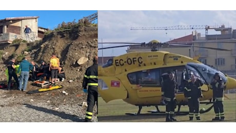 Milazzo (ME), due persone precipitano durante un parapendio: un morto e una donna ferita gravemente