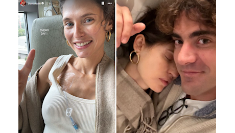 Bianca Balti, primo giorno di chemioterapia: la foto sui social