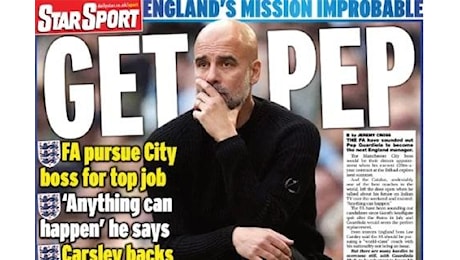 Le aperture inglesi - L'Inghilterra pensa al nuovo commissario tecnico: occhi su Guardiola