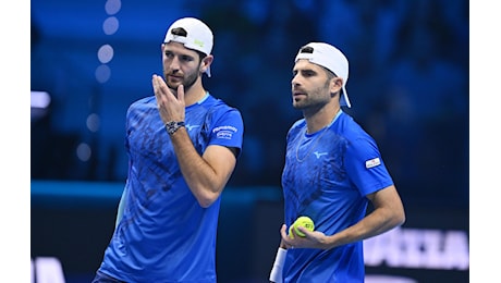 ATP Finals, Bolelli-Vavassori KO: Now the semi-final is up for grabs against Arevalo-Pavic