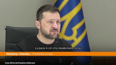 Ucraina, Zelensky al Parlamento Europeo Vogliamo solo la pace