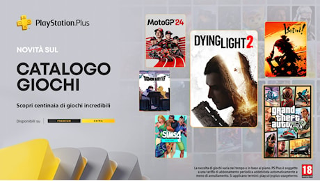 Catalogo giochi PlayStation Plus di novembre: Grand Theft Auto V, Dying Light 2: Stay Human, Like a Dragon: Ishin! e tanti altri