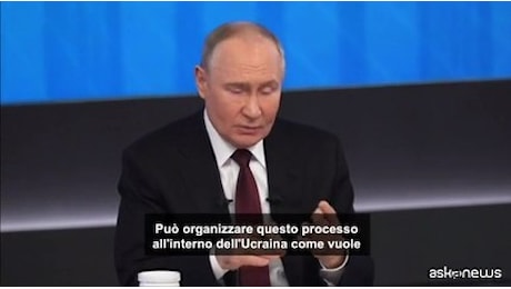 Putin: sì ad accordo di pace, ma con un potere legittimo in Ucraina