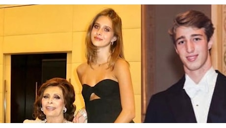 Sophia Loren, la nipote Lucia Ponti debutta in società a Parigi al fianco del giovane rampollo Alberico di Carpegna Brivio