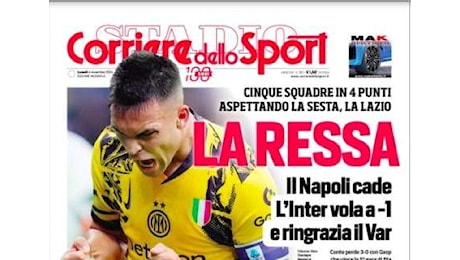 Cds: Il Napoli cade, l'Inter vola a -1 e ringrazia il VAR