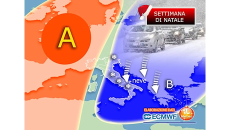 Meteo: Settimana Natalizia, Italia divisa tra Sole e Nevicate, da Santo Stefano occhio alle sorprese