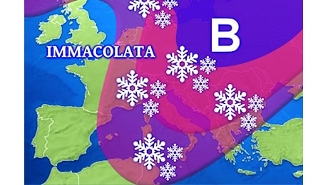 Meteo: IMMACOLATA gelida con neve e ghiaccio. Sarà una festa bianca per molte città. Ecco dove nevicherà