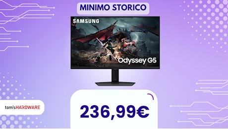 Samsung Odyssey G5 in SCONTO del 41%: prestazioni al TOP al MINIMO STORICO!