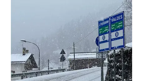 Crollo termico in Veneto, neve di settembre sulle Dolomiti