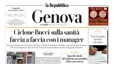 Grifone salvato da Vogliacco, La Repubblica (Genova) apre: Il Genoa non si arrende mai