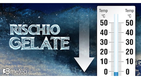 Meteo Temperature - Freddo in intensificazione. In arrivo le prime gelate diffuse in pianura. Massime e minime prossimi giorni. Mappe