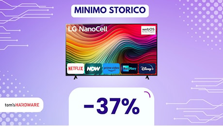 Una MASTODONTICA Smart TV LG NanoCell da 75'' al minimo storico? Meglio non farsela scappare! (37%)