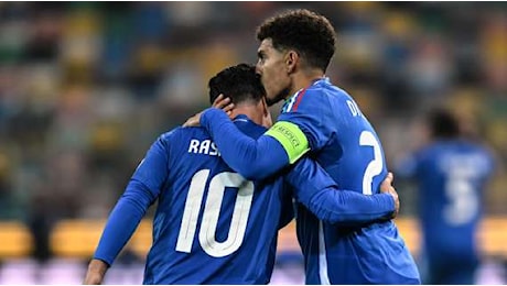 Italia-Israele, raddoppio del capitano Di Lorenzo su assist di Raspadori!