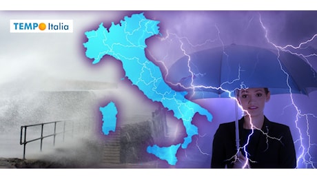 Meteo: maltempo tra martedì 8 e mercoledì 9, dove pioverà?