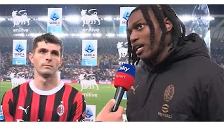 Udinese Milan, Leao e Pulisic promuovono la difesa a tre: 'Ci piace e funziona'. Video
