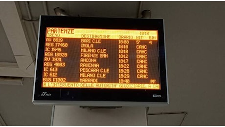 Tragedia in stazione di Faenza. Una persona è morta. Circolazione treni sospesa