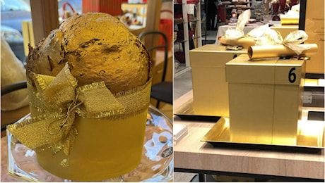 Il panettone ricoperto di oro 23 carati: la serie limitata e di lusso della pasticceria di Como