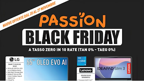 Volantino Unieuro al 27 novembre: le offerte in anteprima Black Friday sempre a Tasso Zero