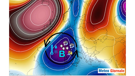 Tendenza Meteo: VORTICE dell’IMMACOLATA con TEMPORALI E NEVE!