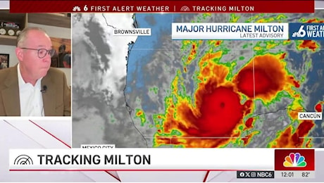 Il meteorologo si commuove spiegando l'intensità dell'uragano Milton in tv: Incredibile, scusate, fa paura