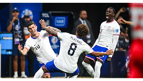 Pulisic e Weah a segno, gli Stati Uniti stendono la Giamaica e sono in semifinale, Panama passa contro Costa Rica