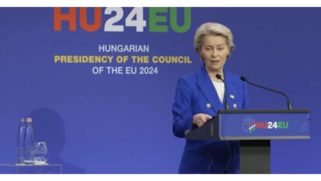 IL VIDEO. Ue, von der Leyen: il rapporto Draghi focus del summit di Budapest