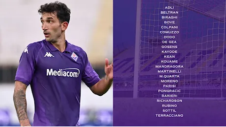 Convocati Fiorentina per il Verona: Cataldi non ce la fa, assente anche Ikonè. Nessun problema per Kean