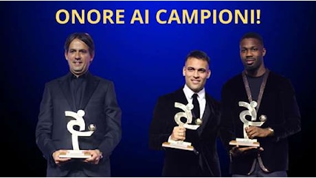 TRIONFO nerazzurro al Gran Galà, l'INTER in CORO: SOGNO CHAMPIONS. E quegli indizi sul MERCATO...