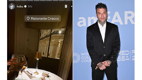 Fedez, cena romantica da Cracco con una ragazza: l'ultima volta era andato con Chiara Ferragni