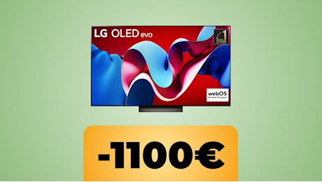 La smart TV LG OLED evo da 65 pollici in 4K e 144 Hz con VRR è al prezzo minimo storico su Amazon